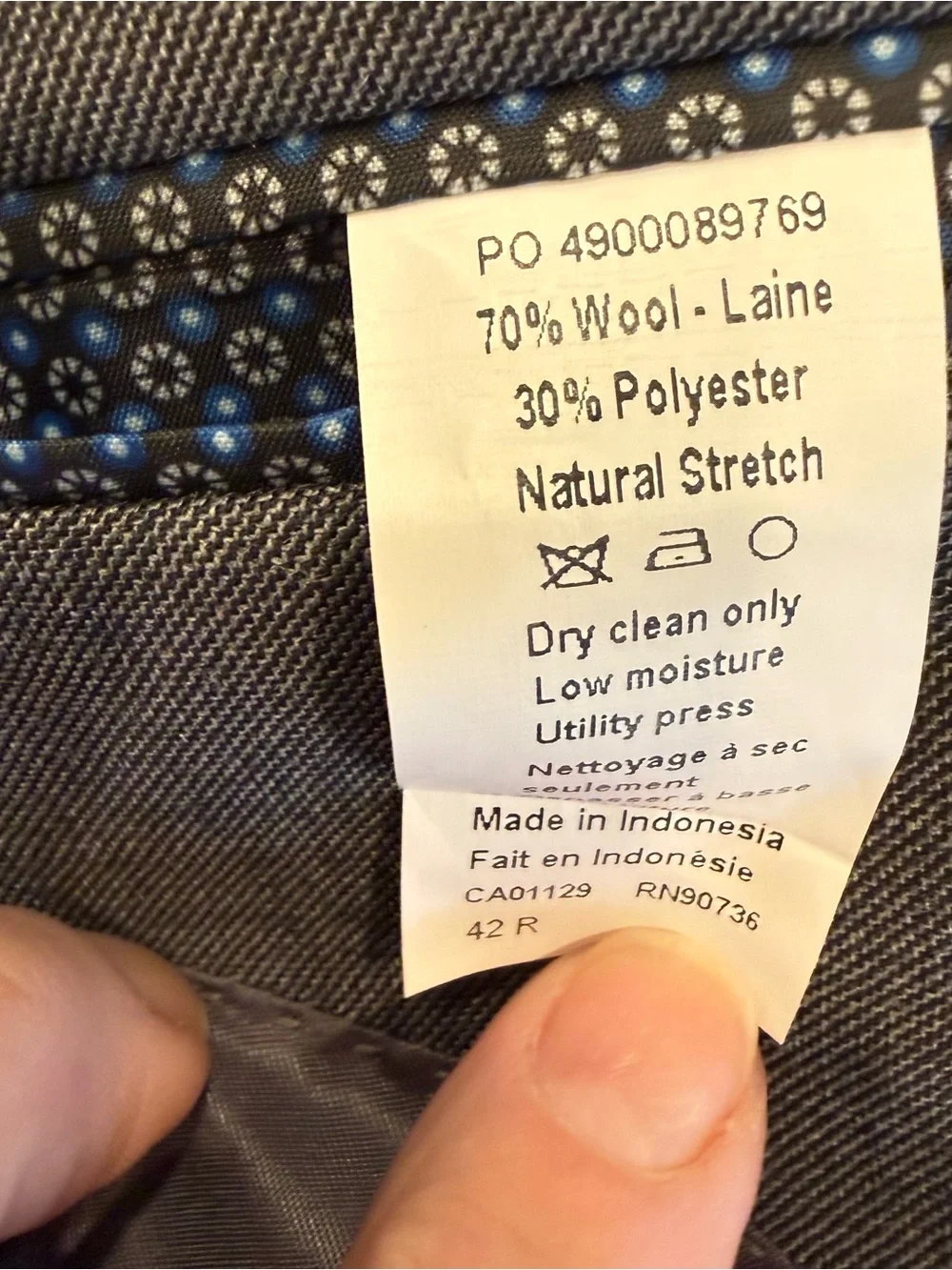 Lauren Ralph Lauren Men’s Lattimore Gray Blazer Ultra Flex Wool Blend 42R NWT